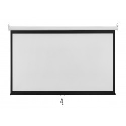 BRATECK οθόνη προβολής projector τοίχου/οροφής ESBA100, 221x124cm, 16:9/100", πτυσσόμενη