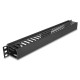 DELOCK cable management 81555 για rack 19"/1U, πλαστικό/μεταλλικό, μαύρο
