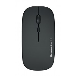 POWERTECH ασύρματο ποντίκι PT-1381, 2.4GHz & Bluetooth, έως 1600DPI, 500mAh, μαύρο