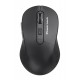POWERTECH ασύρματο ποντίκι PT-1466, USB δέκτης, έως 1600DPI, μαύρο