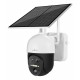 POWERTECH smart ηλιακή κάμερα PT-1497, dual lens, 3MP, 4G, PTZ, SD, IP65