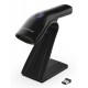 GTCODESTAR barcode scanner X-9200L με βάση, 1D & 2D, ενσύρματο & ασύρματο, Bluetooth, 800mAh, μαύρο