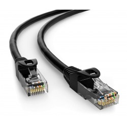 POWERTECH καλώδιο δικτύου CAB-N407, Cat 6 U/UTP, CCA, 250Hz, 7.5m, μαύρο