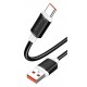 KAKUSIGA καλώδιο USB-C σε USB KSC-998, σιλικόνης, 5A, 480Mbps, 1m, μαύρο KAKUSIGA καλώδιο USB-C σε USB KSC-998, σιλικόνης, 5A, 480Mbps, 1m, μαύρο