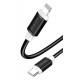 KAKUSIGA καλώδιο Lightning σε USB-C KSC-998, σιλικόνης, 30W, 480Mbps, 1m, μαύρο KAKUSIGA καλώδιο Lightning σε USB-C KSC-998, σιλικόνης, 30W, 480Mbps, 1m, μαύρο