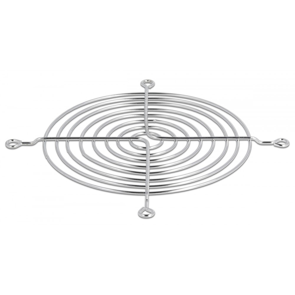 DELOCK σχάρα για 120mm ανεμιστήρα 67308, μεταλλική, ασημί