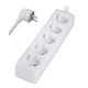 POWERTECH πολύπριζο PT-869, 5x schuko, 16A, 1.5m, λευκό