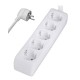 POWERTECH πολύπριζο PT-871, 5x schuko, 16A, 3m, λευκό