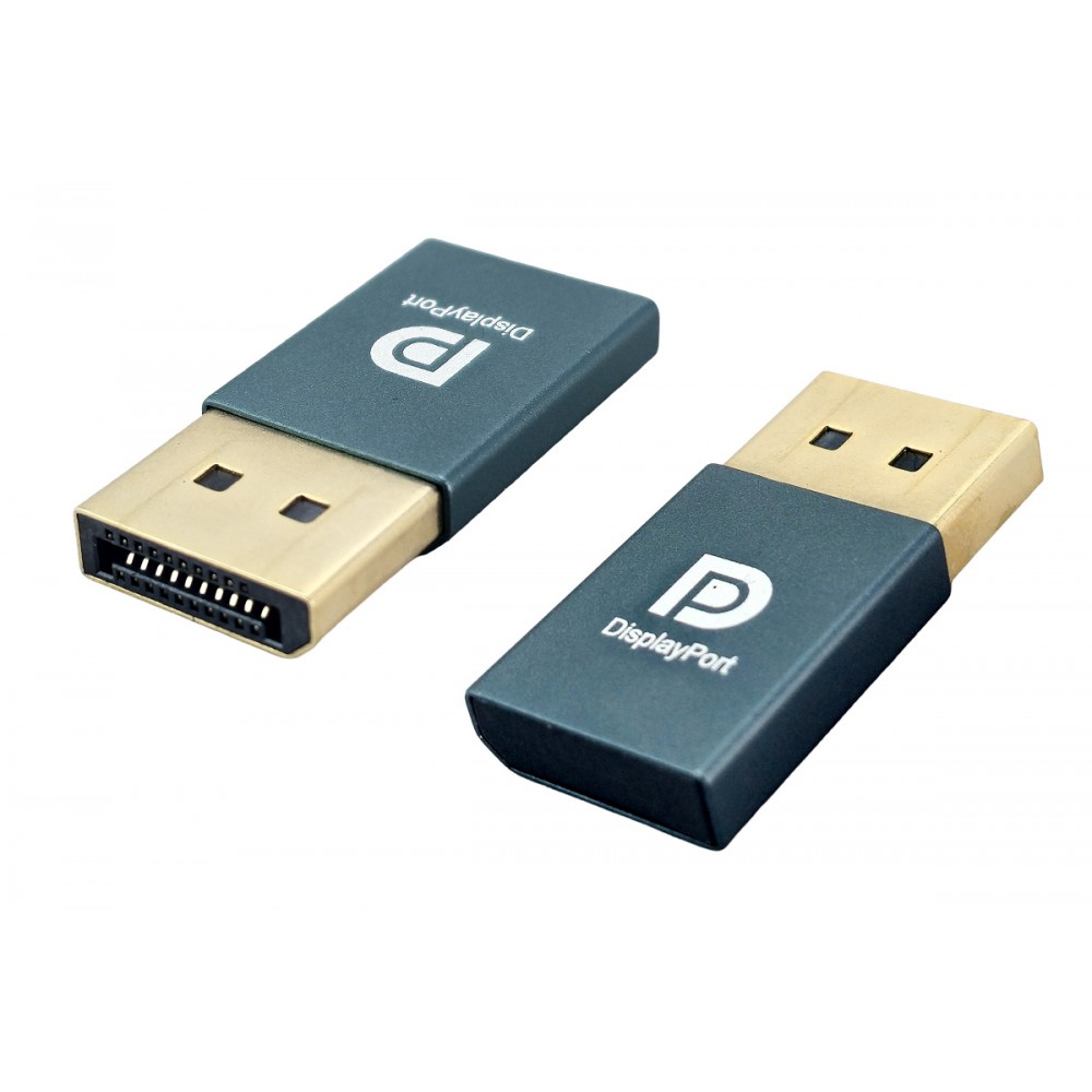 POWERTECH DisplayPort display emulator plug CAB-DP082 με LED, 4K/17Hz, γκρι