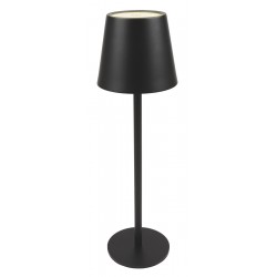 POWERTECH LED επιτραπέζιο φωτιστικό HLL-0193, ρυθμιζόμενο, επαναφορτιζόμενο, μαύρο