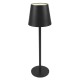 POWERTECH LED επιτραπέζιο φωτιστικό HLL-0193, ρυθμιζόμενο, επαναφορτιζόμενο, μαύρο