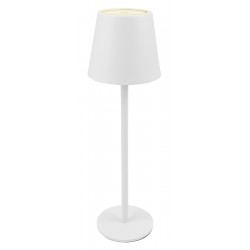 POWERTECH LED επιτραπέζιο φωτιστικό HLL-0194, ρυθμιζόμενο, επαναφορτιζόμενο, λευκό