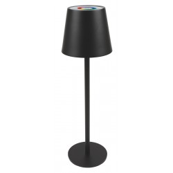 POWERTECH LED επιτραπέζιο φωτιστικό HLL-0195, RGB, ρυθμιζόμενο, επαναφορτιζόμενο, μαύρο