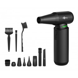 GOOBAY ηλεκτρικό air duster 77831 με φακό, 180W, 6000mAh, μαύρο