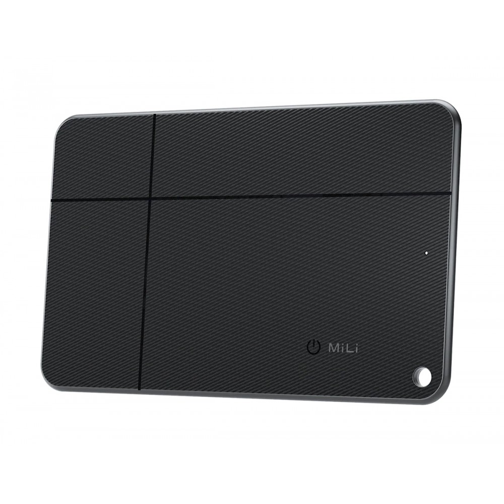MILI ψηφιακή επαγγελματική κάρτα & tracker MiCard Duo για iOS & Android συσκευές, NFC, Bluetooth, μαύρο