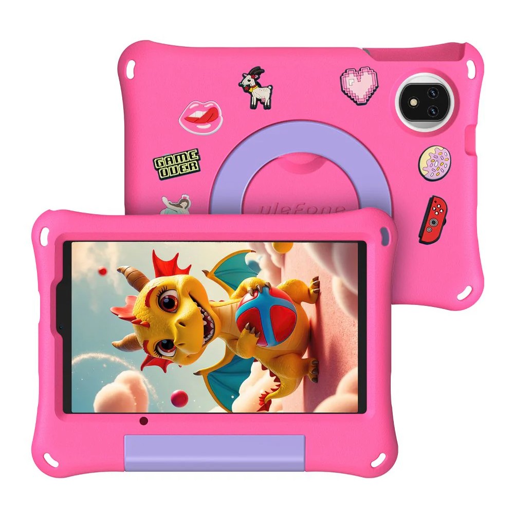 ULEFONE tablet Tab A9 Pro Kids, 8.68, 4/128GB, 4G, Android 15, 5040mAh, ροζ