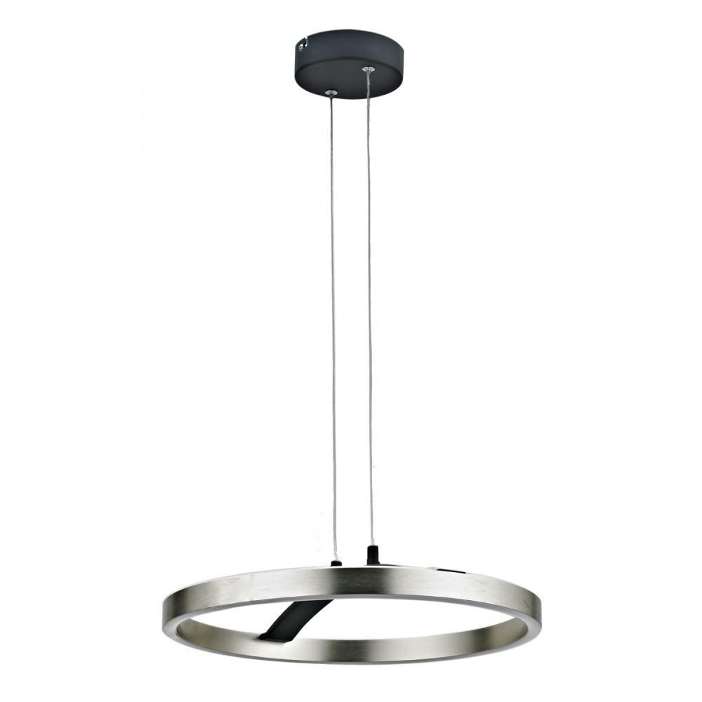 POWERTECH LED φωτιστικό οροφής HLL-0202, 29W, 4000K, Φ38x120cm, ασημί/μαύρο