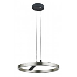 POWERTECH LED φωτιστικό οροφής HLL-0202, 29W, 4000K, Φ38x120cm, ασημί/μαύρο