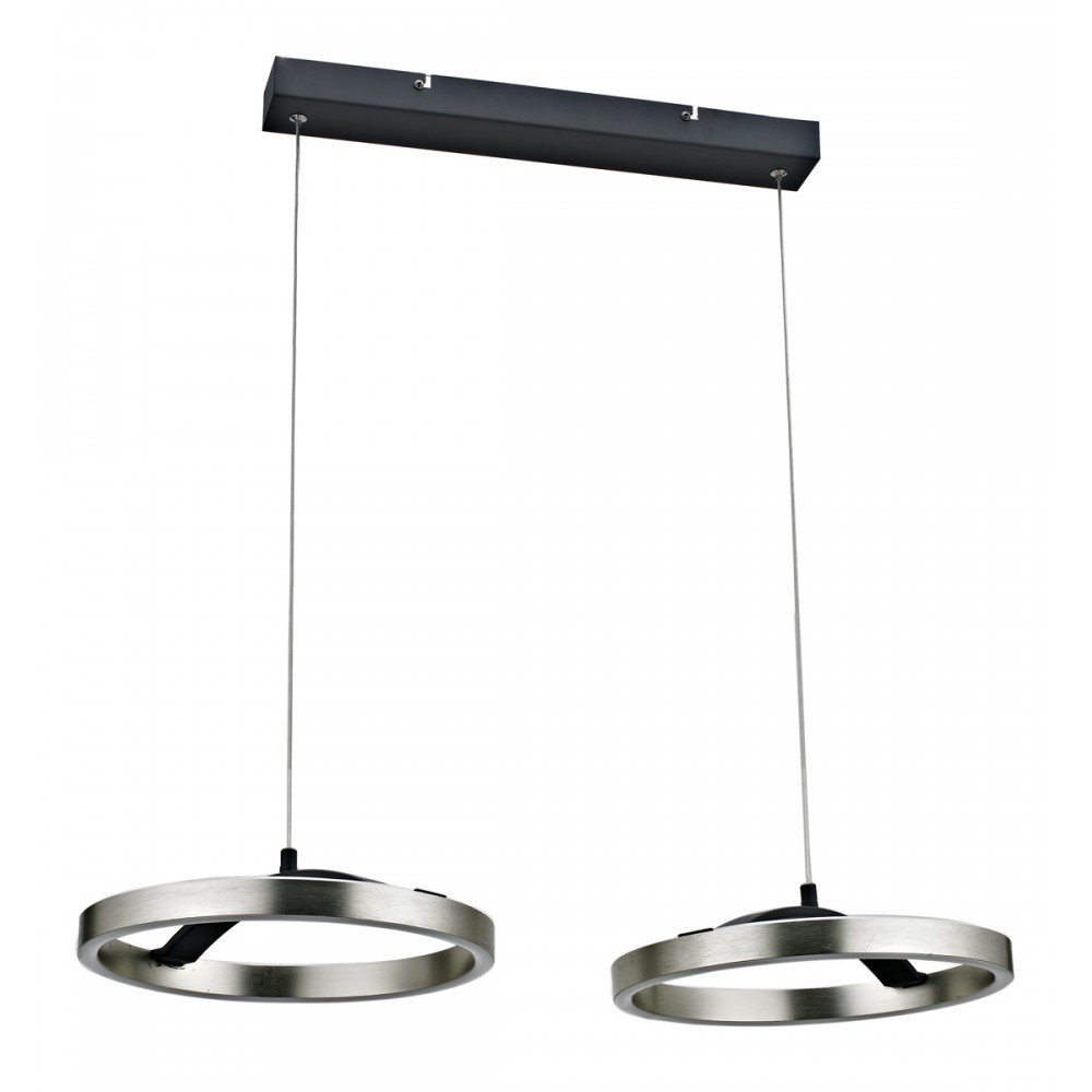 POWERTECH LED φωτιστικό οροφής HLL-0203, 42W, 4000K, 70x30x120cm, ασημί/μαύρο