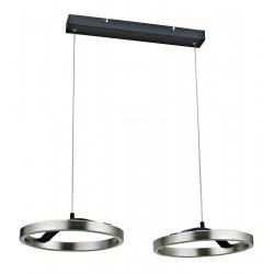 POWERTECH LED φωτιστικό οροφής HLL-0203, 42W, 4000K, 70x30x120cm, ασημί/μαύρο