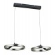 POWERTECH LED φωτιστικό οροφής HLL-0203, 42W, 4000K, 70x30x120cm, ασημί/μαύρο
