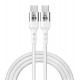 POWERTECH καλώδιο USB-C σε USB-C PTR-0167, PD 60W, copper, 1m, λευκό POWERTECH καλώδιο USB-C σε USB-C PTR-0167, PD 60W, copper, 1m, λευκό