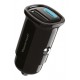 POWERTECH φορτιστής αυτοκινήτου PT-1538, USB & USB-C, 30W, μαύρος