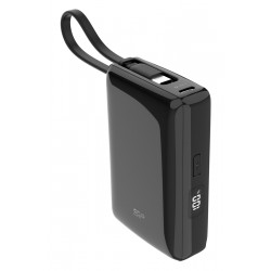 SILICON POWER power bank CP10 με καλώδιο USB-C, 2x θύρες εξόδου, 10000mAh, 20W, μαύρο SILICON POWER power bank CP10 με καλώδιο USB-C, 2x θύρες εξόδου, 10000mAh, 20W, μαύρο