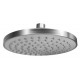 BRUNO κεφαλή ντους BRN-0267, πλαστική, στρογγυλή, Φ 20cm, ασημί