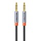CABLETIME καλώδιο ήχου 3.5mm CT-AM35M, gold plated, 0.5m, μαύρο