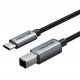 CABLETIME καλώδιο USB-C σε USB Type B CT-CMBM1, 480Mbps, 2m, μαύρο