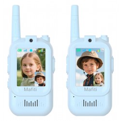 MAFITI παιδικά walkie talkie JK200 με οθόνη & κάμερα, 3+ ετών, επαναφορτιζόμενα, μπλε, 2τμχ MAFITI παιδικά walkie talkie JK200 με οθόνη & κάμερα, 3+ ετών, επαναφορτιζόμενα, μπλε, 2τμχ