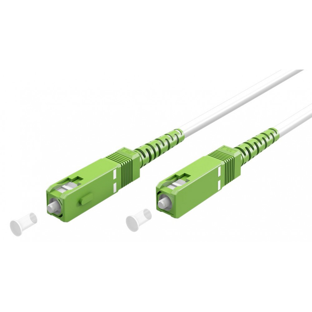 GOOBAY καλώδιο οπτικής ίνας SC-APC 59604, Singlemode OS2, 20m, λευκό