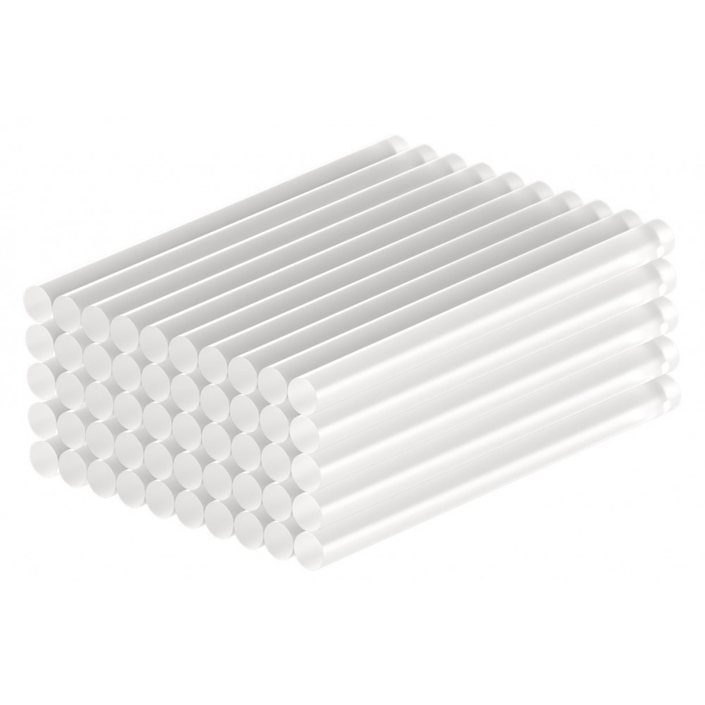 GOOBAY ράβδοι σιλικόνης 77851, Φ7mm x 100mm, διάφανο, 50τμχ
