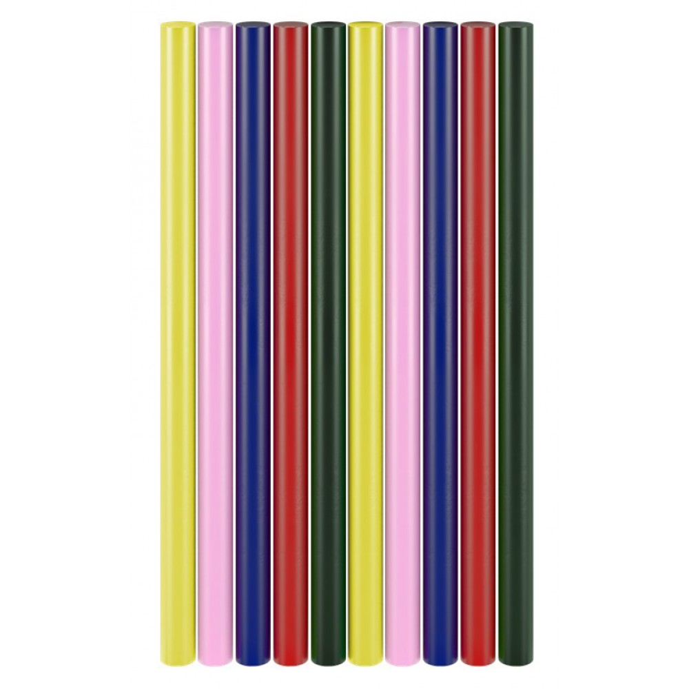 GOOBAY ράβδοι σιλικόνης 77856, Φ11mm x 200mm, διάφορα χρώματα, 10τμχ