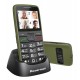 POWERTECH κινητό τηλέφωνο Sentry Eco V2, dual SIM, πλήκτρο SOS, χακί