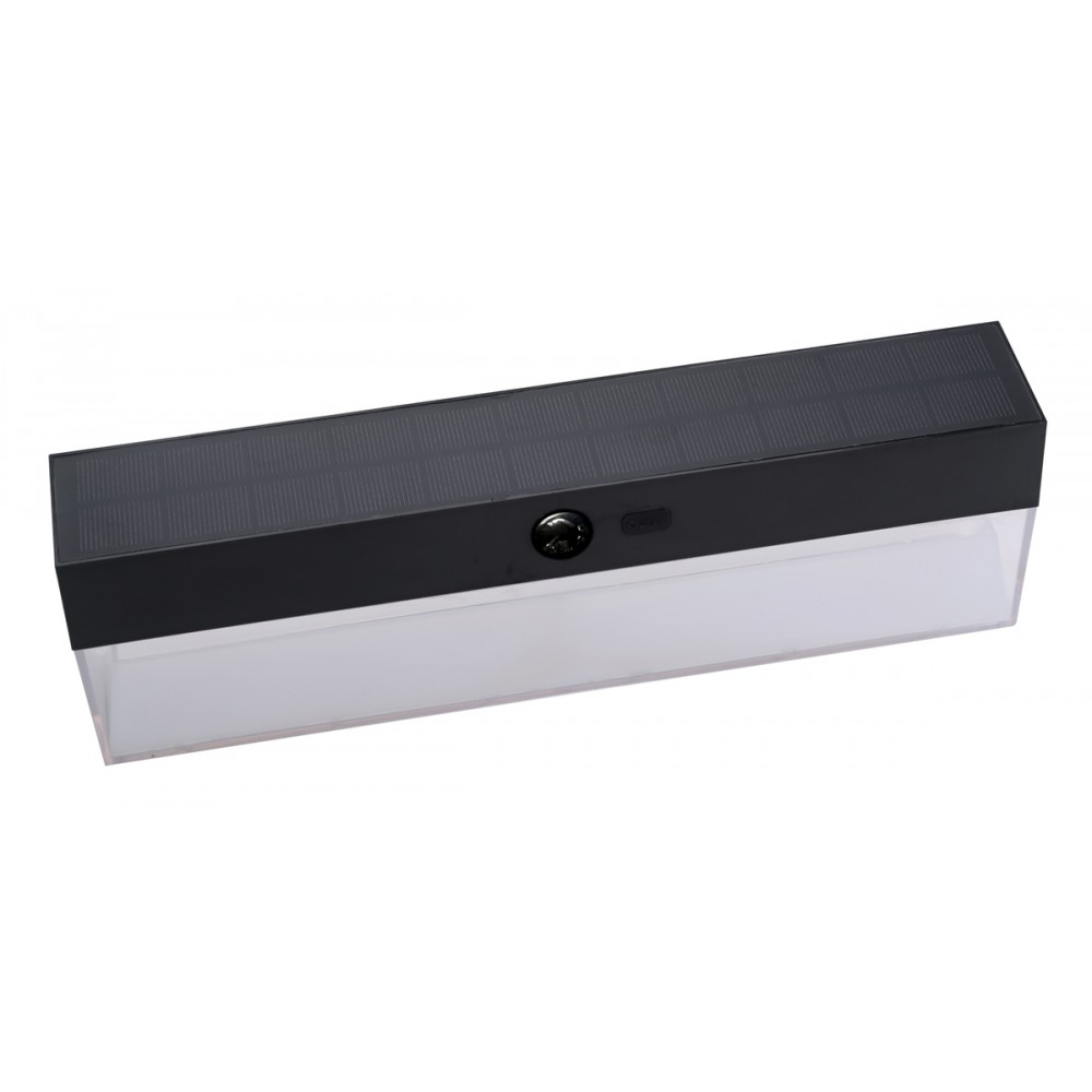 POWERTECH LED ηλιακό φωτιστικό PT-1521 με αισθητήρα κίνησης, 4W, 2000mAh, μαύρο