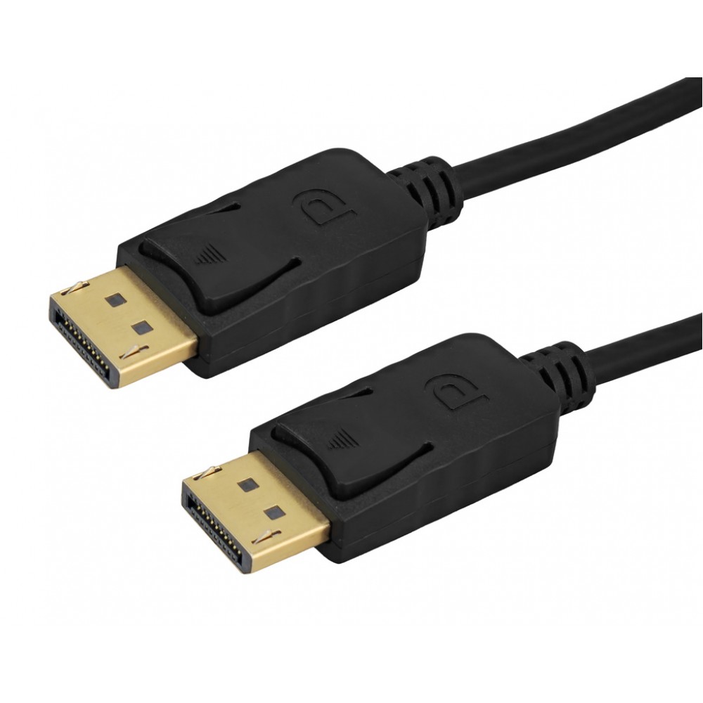 POWERTECH καλώδιο DisplayPort CAB-DP084, 4K/60Hz, 18 Gbps, 2m, μαύρο