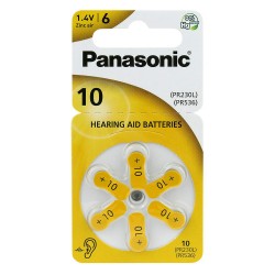 PANASONIC μπαταρίες ακουστικών βαρηκοΐας PR10, mercury free, 1.4V, 6τμχ PANASONIC μπαταρίες ακουστικών βαρηκοΐας PR10, mercury free, 1.4V, 6τμχ