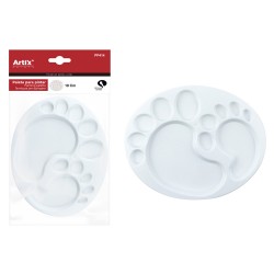 ARTIX PAINTS παιδική πλαστική παλέτα PP414, 14.5x18cm ARTIX PAINTS παιδική πλαστική παλέτα PP414, 14.5x18cm
