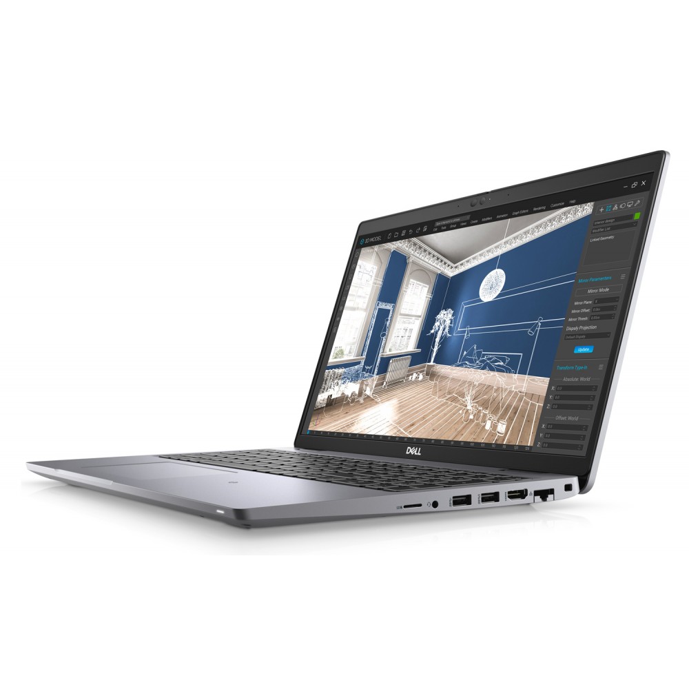 DELL Laptop Precision 3560, Factory Refurbished Grade A, i7-1165G7, 16/512GB SSD, 15.3, Cam, Intel Integrated Graphics, Windows 11 Pro