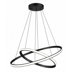 POWERTECH LED φωτιστικό οροφής PT-1525, 25W, 4000K, Φ40x120cm, μαύρο
