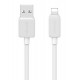 USAMS καλώδιο Lightning σε USB US-SJ694, 2.4A, 480Mbps, 2m, λευκό