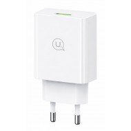 USAMS φορτιστής τοίχου T22, 1x USB, QC3.0 18W 3A, λευκός