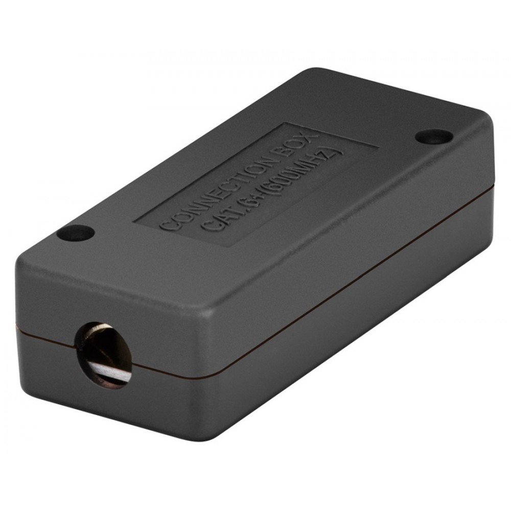 POWERTECH κυτίο σύνδεσης καλωδίων δικτύου NETW-0051, CAT 6/CAT 7, 600MHz, μαύρο