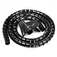 POWERTECH δεματικό καλωδίων TIES-083, πλαστικό, Φ20mm, 2m, μαύρο