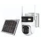 POWERTECH smart ηλιακή κάμερα PT-1547, dual lens, 4MP, 4G, PTZ, SD, IP65