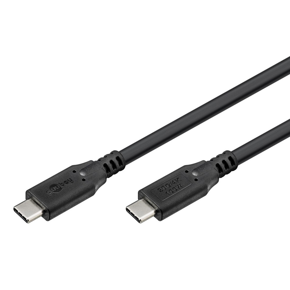 GOOBAY καλώδιο USB-C 74198, USB4, 100W, 20Gbps, 4K/60Hz, 3m, μαύρο GOOBAY καλώδιο USB-C 74198, USB4, 100W, 20Gbps, 4K/60Hz, 3m, μαύρο