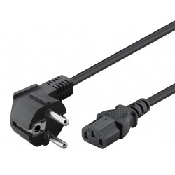 POWERTECH καλώδιο τροφοδοσίας CAB-P044, 3x 1.00mm², copper, 1.5m, μαύρο