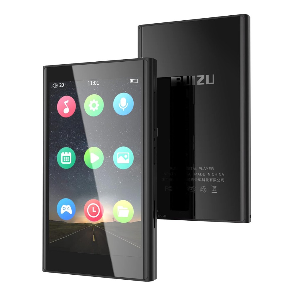 RUIZU MP3 player H10 με οθόνη αφής 3.8, 16GB, Bluetooth, μαύρο